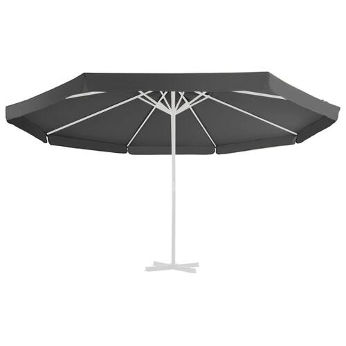 Udskiftningsdug til parasol 500 cm antracitgrå