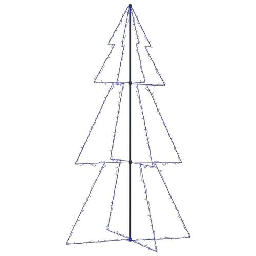 Lysende juletræ 120x220 cm 300 LED'er indendørs/udendørs