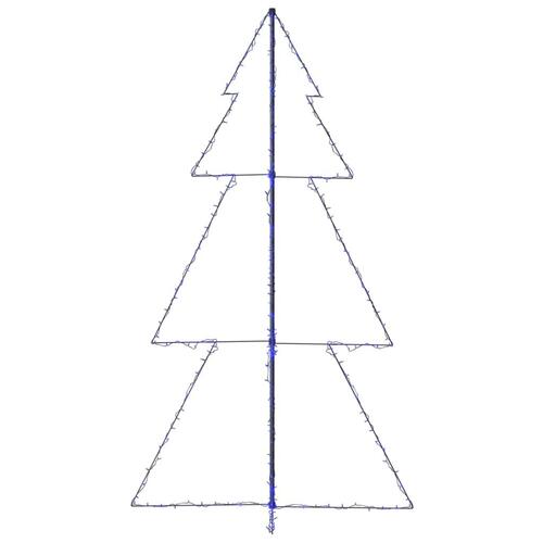 Lysende juletræ 120x220 cm 300 LED'er indendørs/udendørs