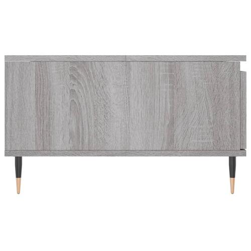 Sofabord 90x60x35 cm konstrueret træ grå sonoma-eg