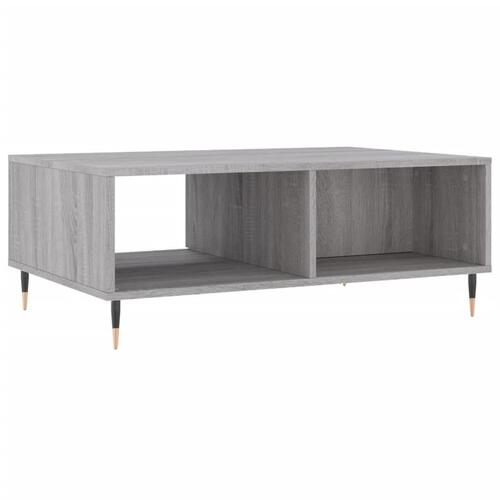 Sofabord 90x60x35 cm konstrueret træ grå sonoma-eg