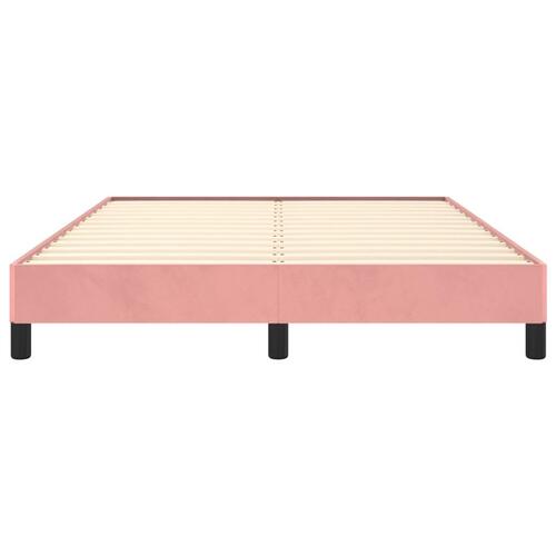 Sengeramme 140x200 cm fløjl pink