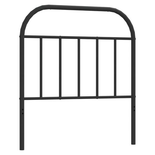Sengegavl 90 cm metal sort