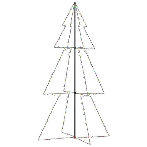 Lysende juletræ 120x220 cm 300 LED'er indendørs/udendørs