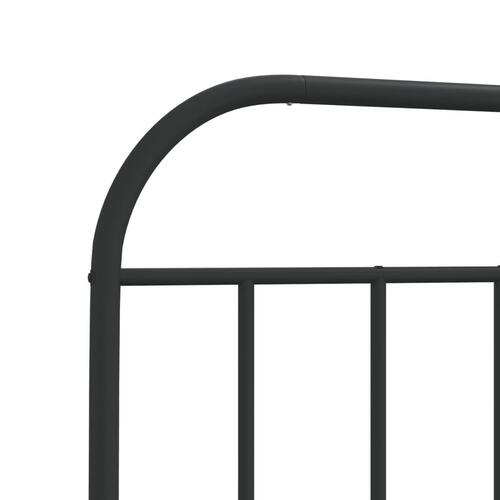 Sengegavl 90 cm metal sort
