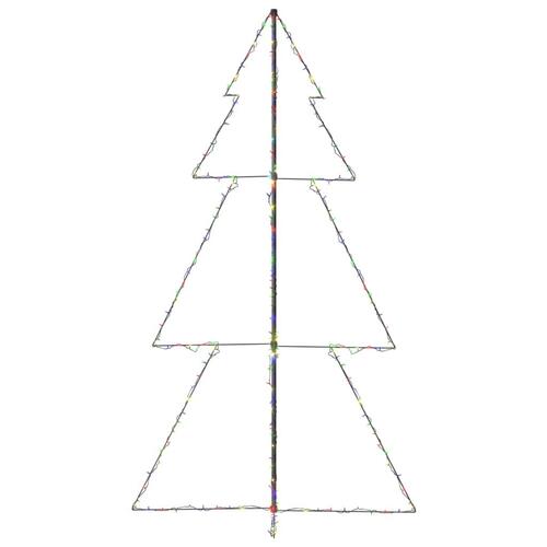 Lysende juletræ 120x220 cm 300 LED'er indendørs/udendørs