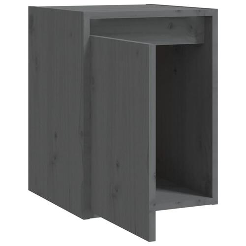 Vægskab 30x30x40 cm massivt fyrretræ grå