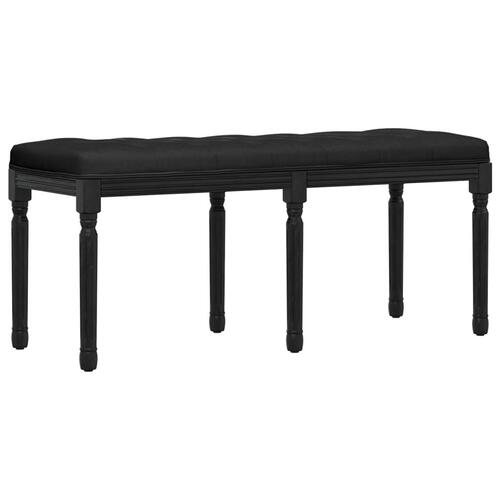 Bænk 110x40x49 cm velour sort