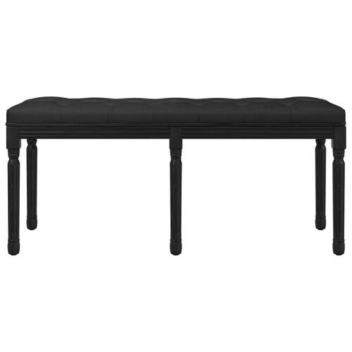 Bænk 110x40x49 cm velour sort