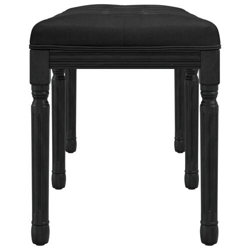 Bænk 110x40x49 cm velour sort