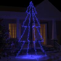 Lysende juletræ 143x250 cm 360 LED'er indendørs/udendørs