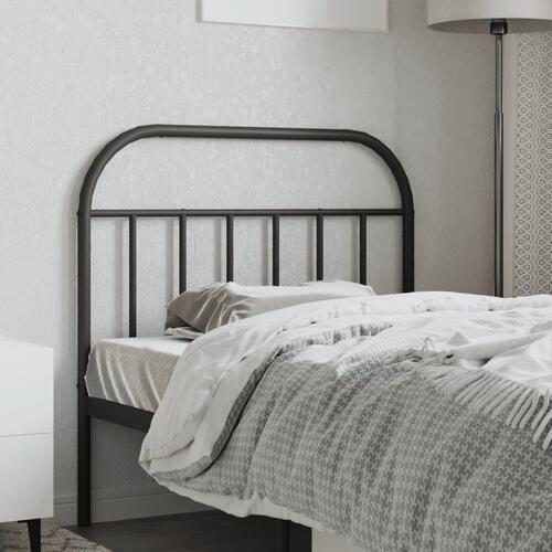 Sengegavl 107 cm metal sort