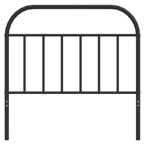 Sengegavl 107 cm metal sort