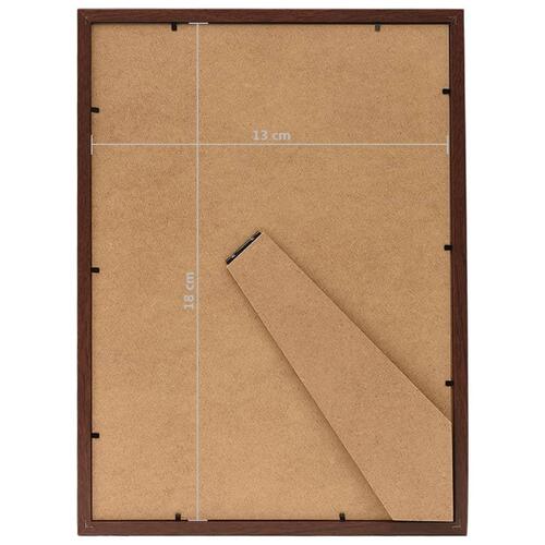 Billedrammer 5 stk. til bord 13x18 cm mørkerød