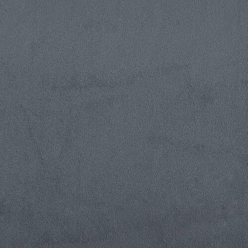 Bænk 80x40x49 cm velour mørkegrå
