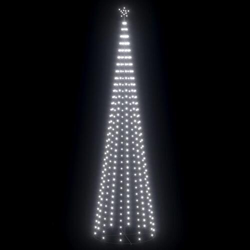 Lysende juletræ 160x500 cm 752 LED'er koldt hvidt lys