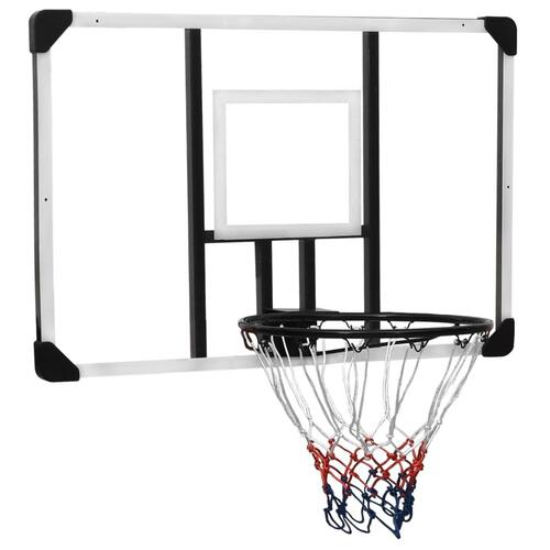 Basketballkurv med plade 106x69x3 cm polycarbonat transparent