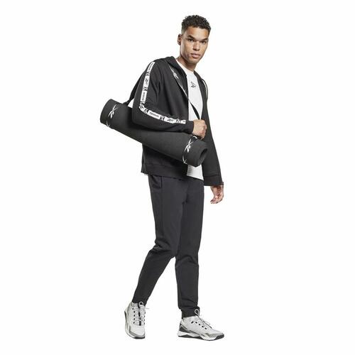 Sportsjakke til Mænd Reebok Identity Tape FZ Sort S