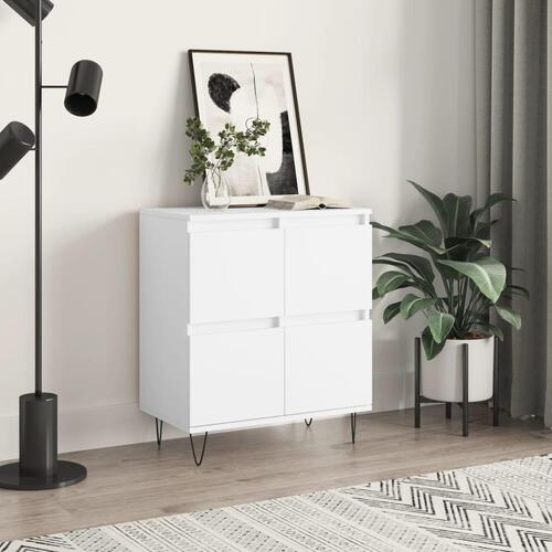 Skænk 60x35x70 cm konstrueret træ hvid