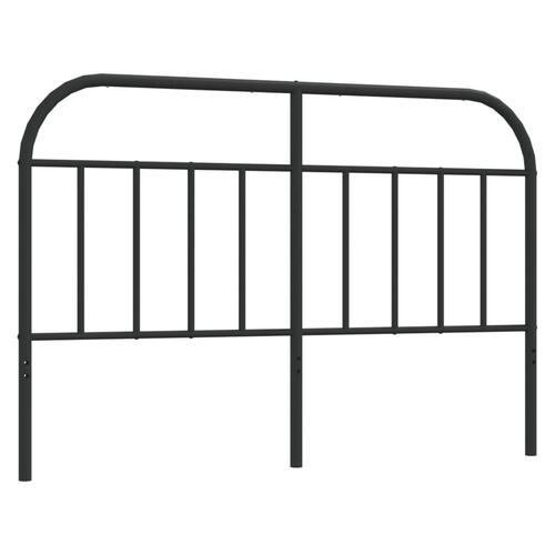 Sengegavl 150 cm metal sort
