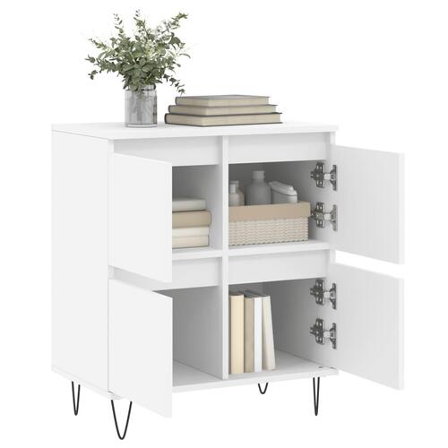 Skænk 60x35x70 cm konstrueret træ hvid
