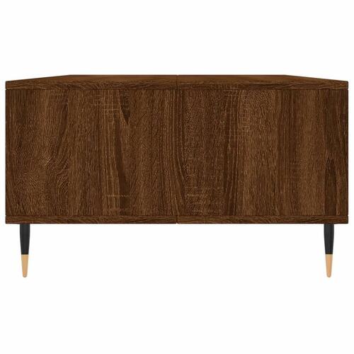 Sofabord 104x60x35 cm konstrueret træ brun egetræsfarve