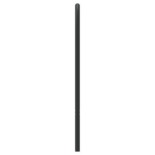Sengegavl 180 cm metal sort