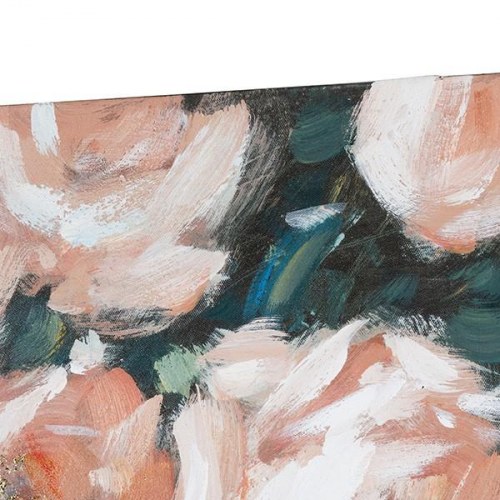 Oliemaleri på lærred - Roses med fyr-ramme, 80 × 100 cm
