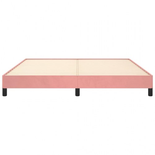 Sengeramme 160x200 cm fløjl pink