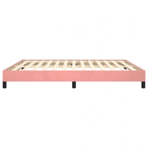 Sengeramme 160x200 cm fløjl pink