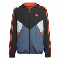 Sportsjakke til børn Adidas Colorblock Sort 9-10 år