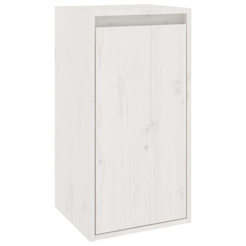 Vægskab 30x30x60 cm massivt fyrretræ hvid