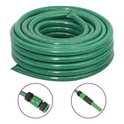Haveslange med tilbehørssæt 0,75" 10 m PVC grøn