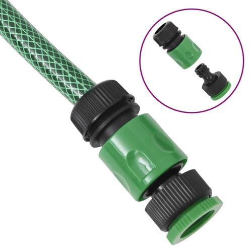 Haveslange med tilbehørssæt 0,75" 10 m PVC grøn