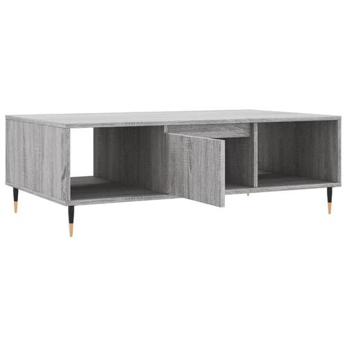 Sofabord 104x60x35 cm konstrueret træ grå sonoma-eg