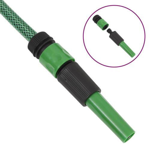 Haveslange med tilbehørssæt 0,75" 10 m PVC grøn