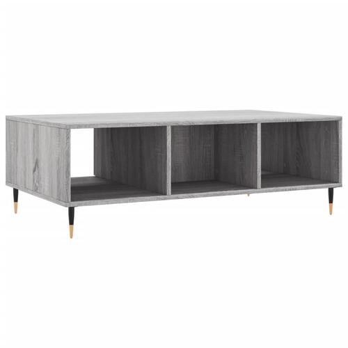 Sofabord 104x60x35 cm konstrueret træ grå sonoma-eg