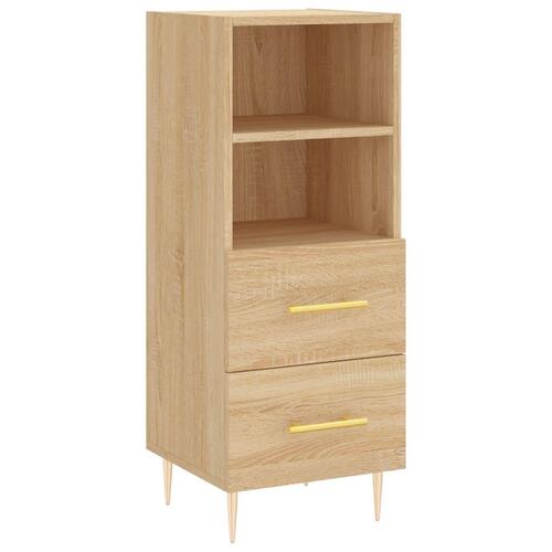 Skænk 34,5x34x90 cm konstrueret træ sonoma-eg