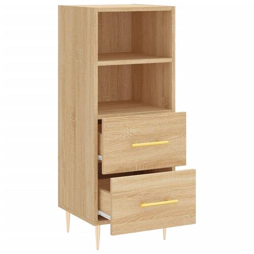 Skænk 34,5x34x90 cm konstrueret træ sonoma-eg