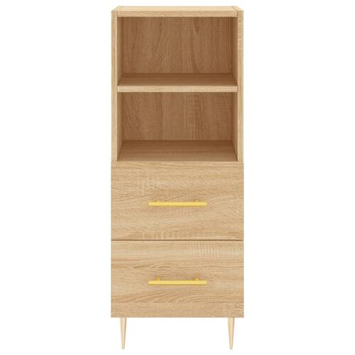 Skænk 34,5x34x90 cm konstrueret træ sonoma-eg
