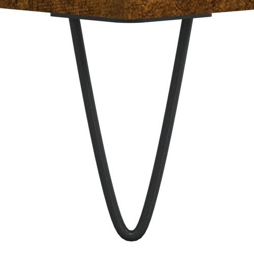 Sofabord 104x60x35 cm konstrueret træ røget egetræsfarve