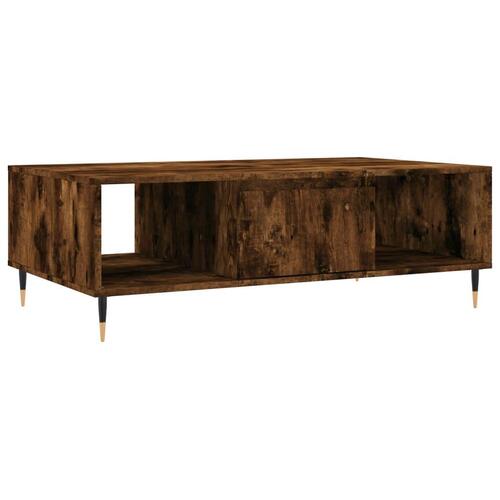 Sofabord 104x60x35 cm konstrueret træ røget egetræsfarve