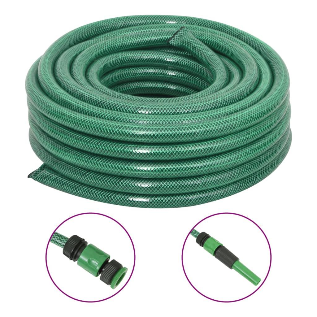 Haveslange med tilbehørssæt 0,75" 20 m PVC grøn