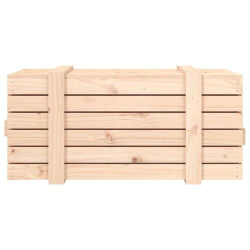 Opbevaringskasse 91x40,5x42 cm massivt fyrretræ