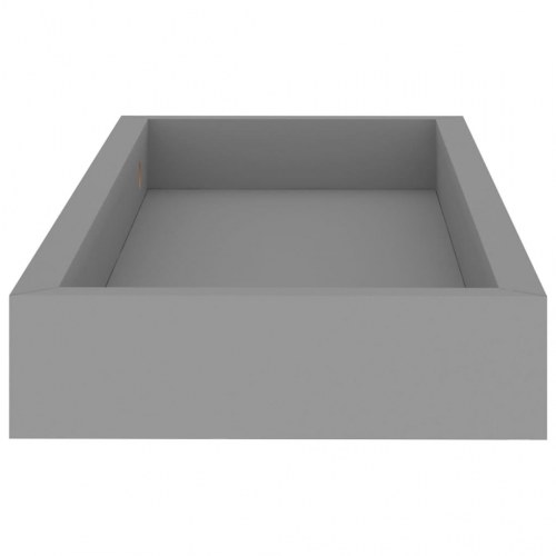Svævehylder 2 stk. 40x15x4 cm MDF grå