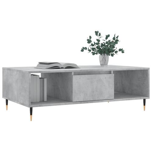 Sofabord 104x60x35 cm konstrueret træ betongrå