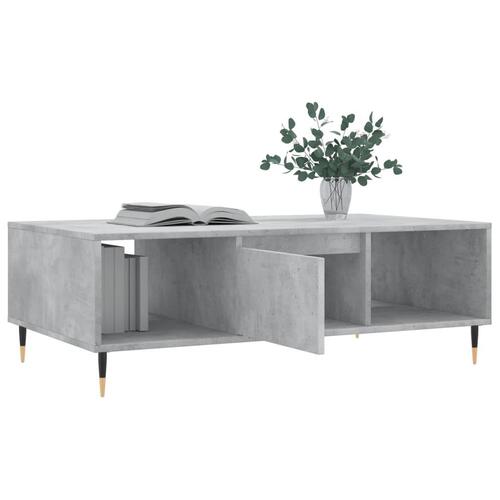 Sofabord 104x60x35 cm konstrueret træ betongrå