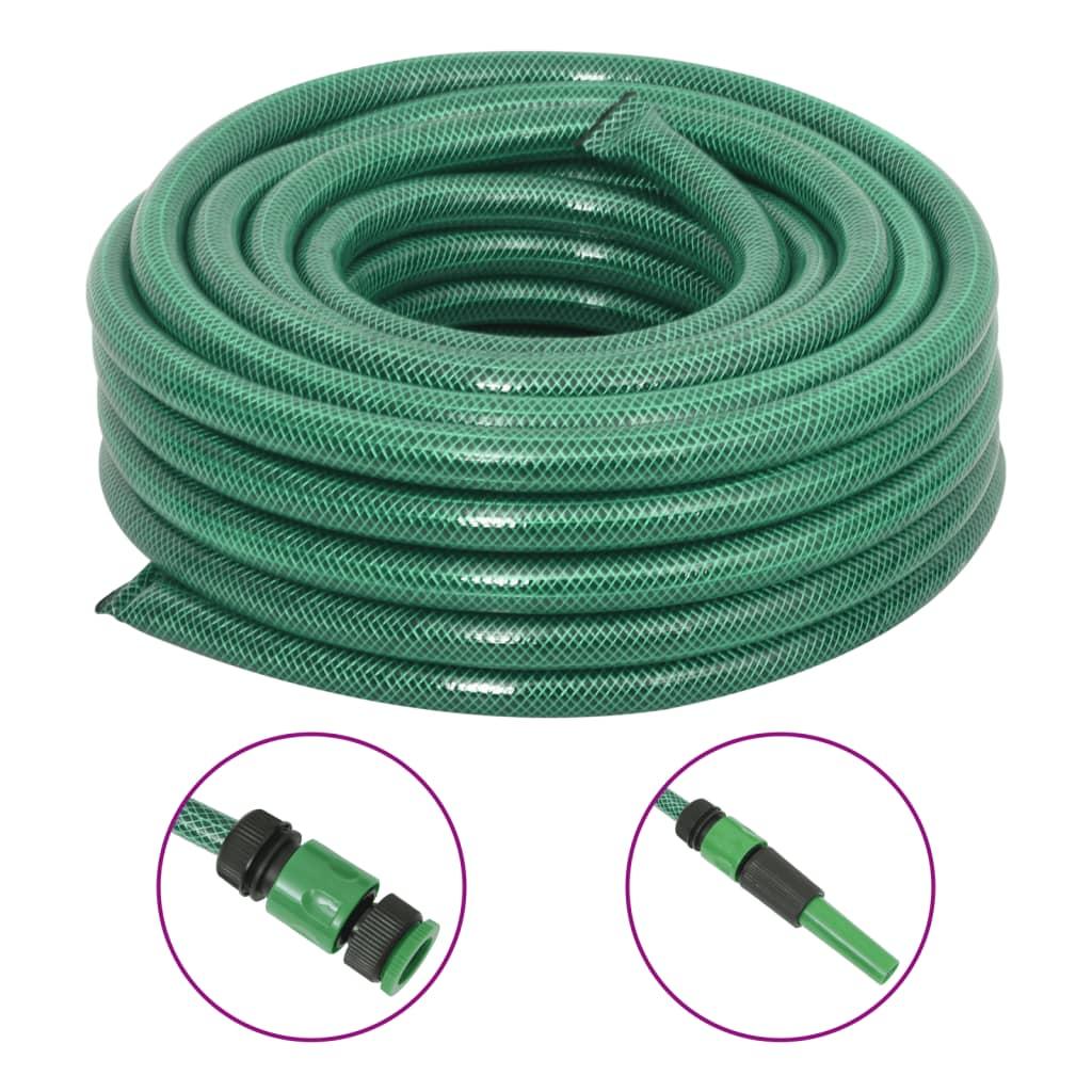 Haveslange med tilbehørssæt 0,75" 50 m PVC grøn