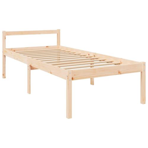 Seniorseng 100x200 cm massivt fyrretræ