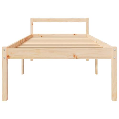 Seniorseng 100x200 cm massivt fyrretræ